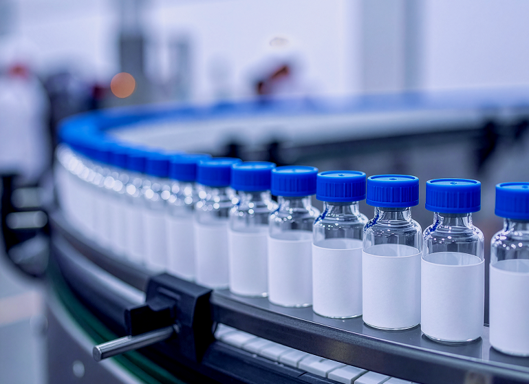 Carbapenem vial production line